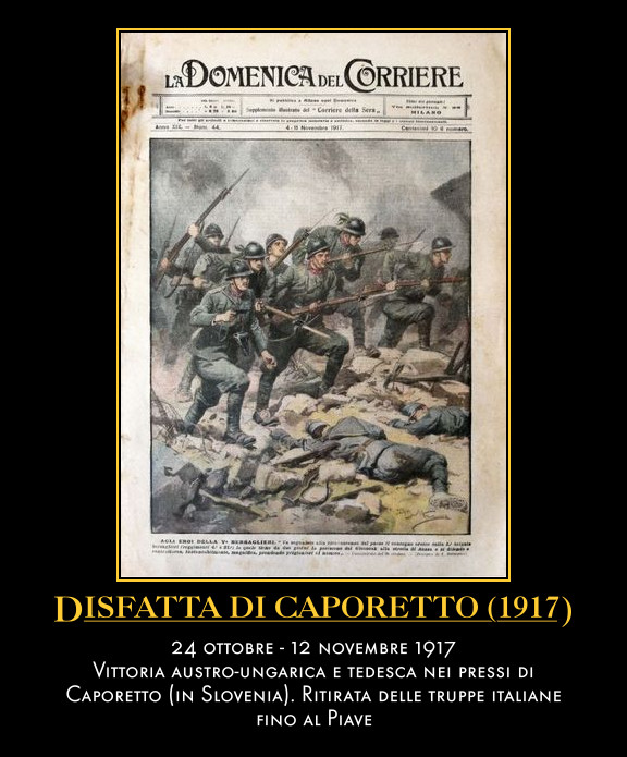 Novembre 1917 - Disfatta Caporetto - domenica del corriere.jpg